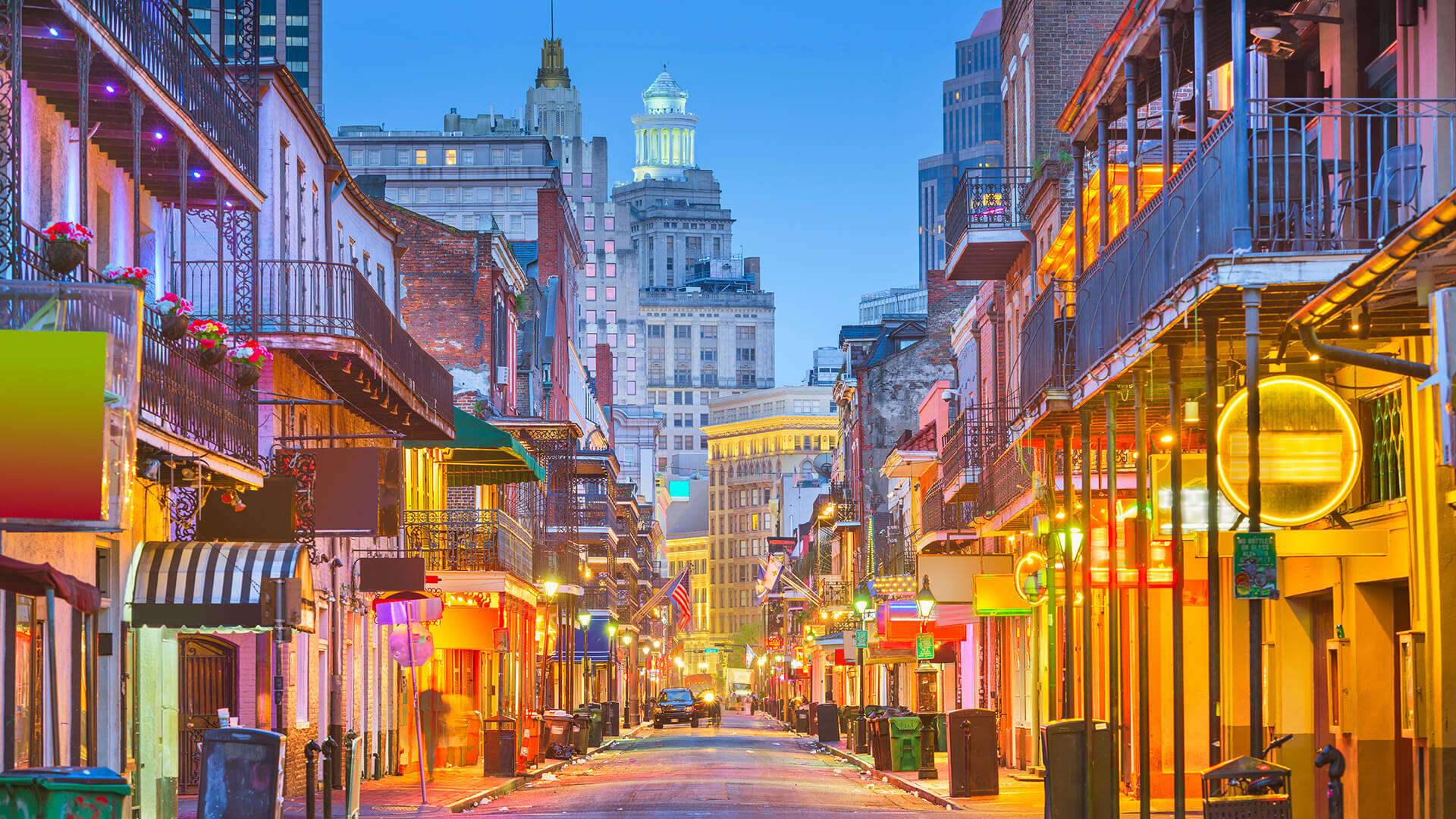 Bourbon Street, New Orleans, Louisiana, USA